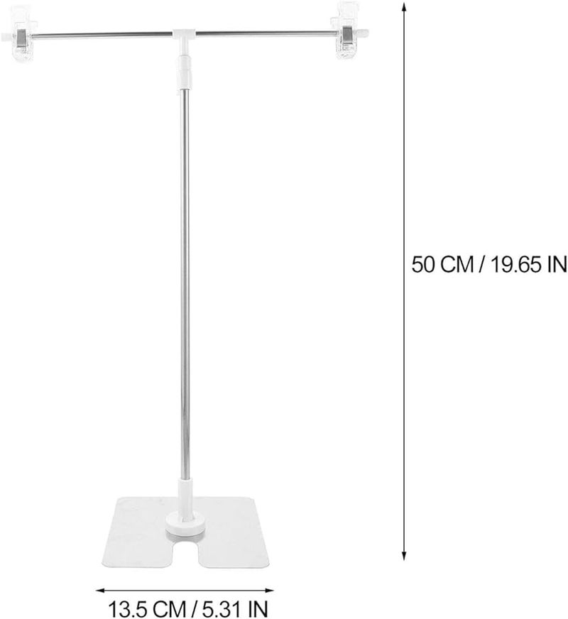 White Photography Backdrop Stand Shelf For Professional Studio Props - Image 5